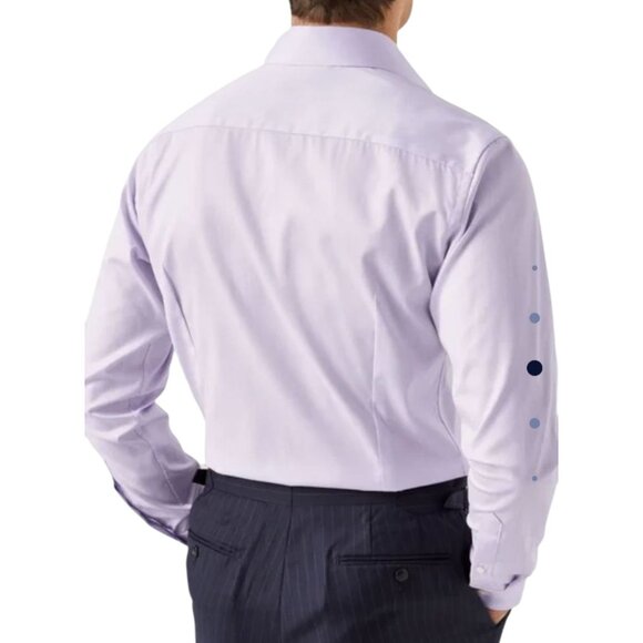 Eton Mens‎ Contemporary Fit Dress Shirt Size 18.5/47 Lavendar 100% Cotton NWD - Picture 3 of 11